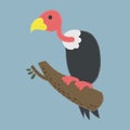 Illustration drawing style of a vulture