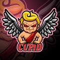Cupid mascot esport logo design Royalty Free Stock Photo