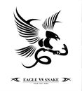 Eagle versus snake Royalty Free Stock Photo