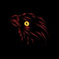 Illustration of eagle head. Logo concept. Royalty Free Stock Photo