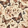 eamless beige pattern with whitese