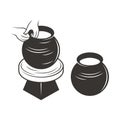 Illustration of pottery art Royalty Free Stock Photo