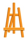 Illustration of easel. Painter tool and material. Art supply for creativity. Royalty Free Stock Photo