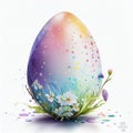 easter egg water color created with Generative AI Technology