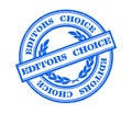 Editors choice stamp