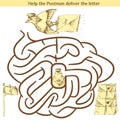 Illustration of Education Maze for Preschool Children Royalty Free Stock Photo