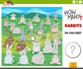 counting cartoon rabbits animals educational game