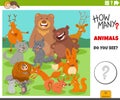 counting cartoon wild animals educational game