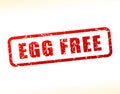Egg free text buffered Royalty Free Stock Photo