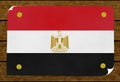 Illustration of an Egyptian flag Royalty Free Stock Photo