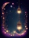 illustration for Eid Al-Adha luxury Iislamic religious day art background generative ai art