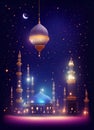 illustration for Eid Al-Adha luxury Iislamic religious day art background generative ai art