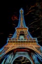 Illustration of Eiffel Tower - Paris, France