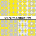 Illustration of eight different backgrounds with geometric pattern Royalty Free Stock Photo