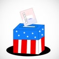 Illustration of election day background Royalty Free Stock Photo