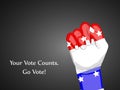 Illustration of election day background Royalty Free Stock Photo