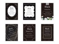 Elegant cards Black