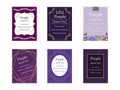 Elegant cards Purple