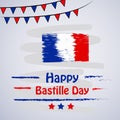 Happy Bastille Day Background Royalty Free Stock Photo