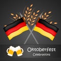 Illustration of beer festival Oktoberfest background Royalty Free Stock Photo
