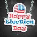 Illustration of election day background Royalty Free Stock Photo