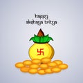 Illustration of Hindu festival Akshaya Tritiya background