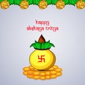 Illustration of Hindu festival Akshaya Tritiya background