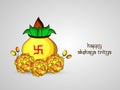 Illustration of Hindu festival Akshaya Tritiya background