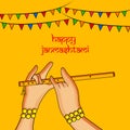 Illustration of Hindu festival Janmashtami