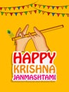 Illustration of Hindu festival Janmashtami
