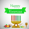 Illustration of Kwanzaa Background Royalty Free Stock Photo