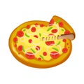 Illustration: Elements Set: Delicious Pizza.