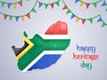 Illustration of South Africa Heritage Day background Royalty Free Stock Photo