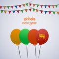 Illustration of Sri Lanka New Year background