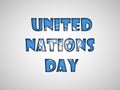 Illustration of United Nations Day Background Royalty Free Stock Photo