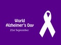 Illustration of World Alzheimers Day Background
