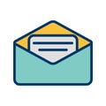 Illustration Email Icon For Personal And Commercial Use.