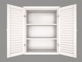 Illustration of empty cupboard