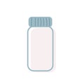 Isolated empty medicine bottle illlustration