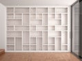 Illustration of Empty shelves Royalty Free Stock Photo