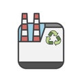 Illustration of environmental concept recycle