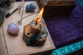 Magical stuff, concept of esoteric, spells and prediction Royalty Free Stock Photo