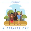 Australia Day on January 26th. Royalty Free Stock Photo