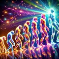 illustration of the evolution of humanity Royalty Free Stock Photo