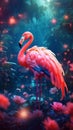 Illustration of an exotic Flamingo