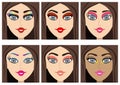 Trendy makeup Royalty Free Stock Photo