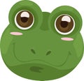 Illustration face frog