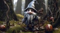 Fairytale gnome in the forest
