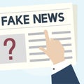 Illustration of fake news concept isolated on background Royalty Free Stock Photo