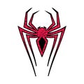 Spiderman red logo Royalty Free Stock Photo